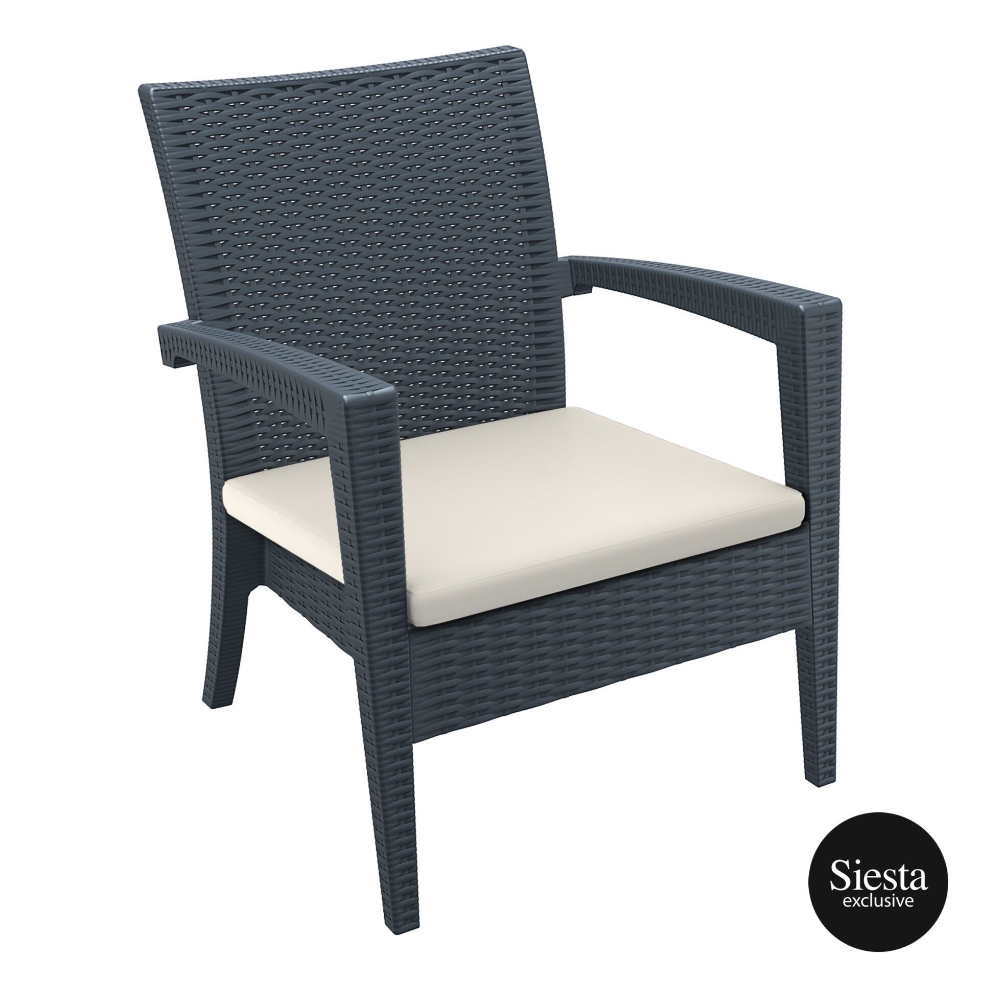 Tequila Armchair - Anthracite with Cushion
