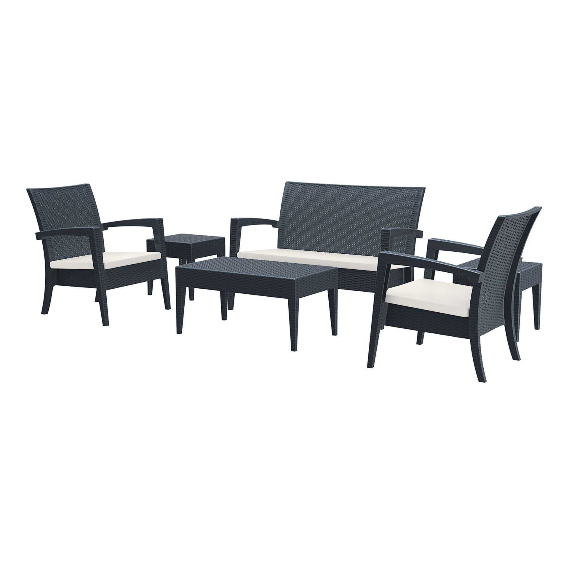 Tequila Lounge Set - Anthracite with cushions