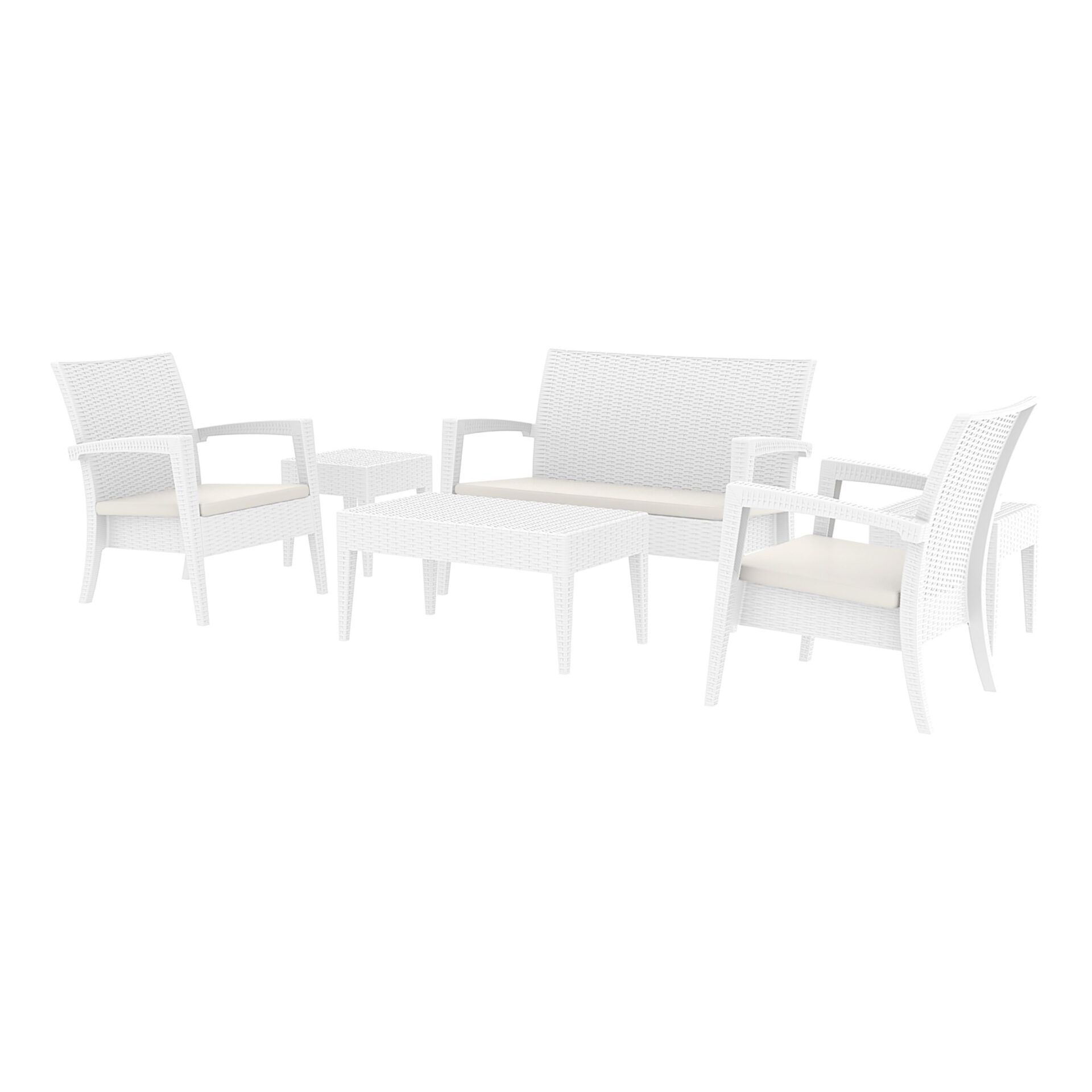Tequila Lounge Set - White with cushions