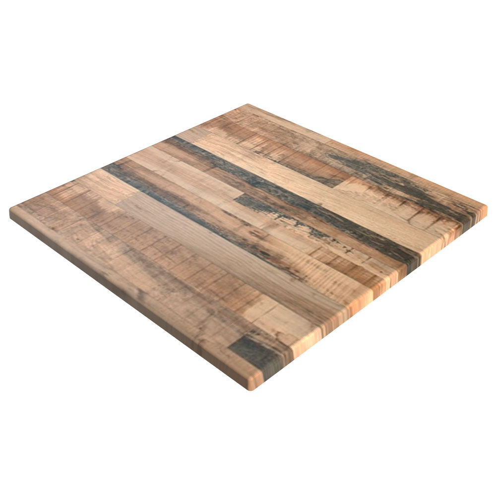 Werzalit Rustic Kansas 600mm Square Duratop by SM France