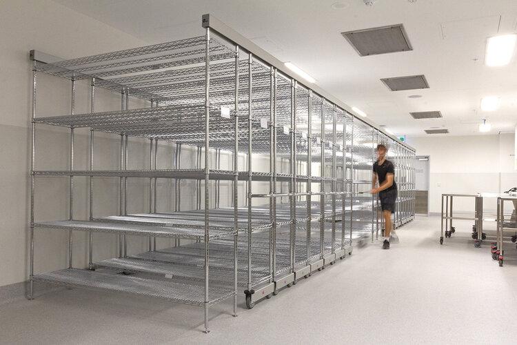 TOP-TRACK® - WIRE COMPACT SHELVING