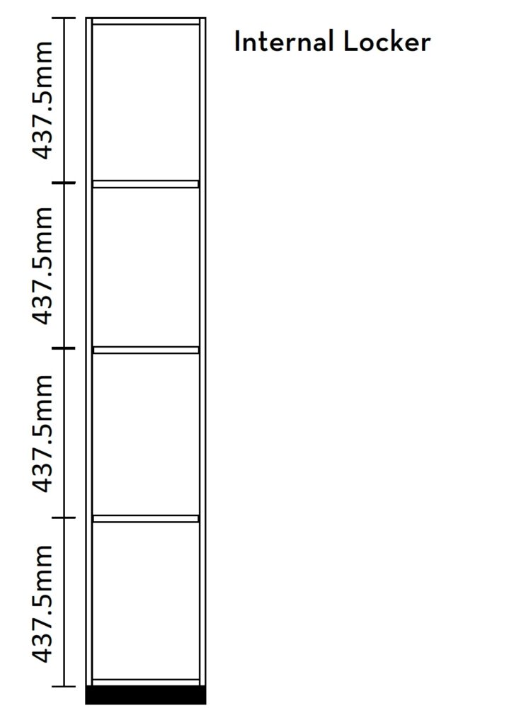 4 Door Melamine Lockers image