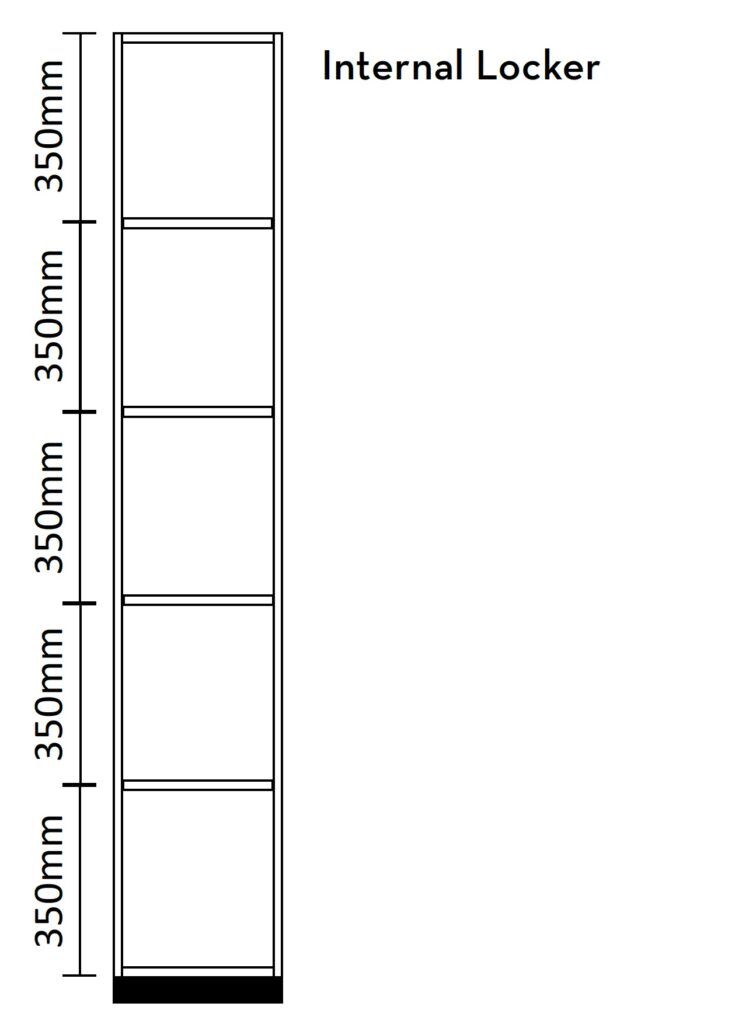 5 Door Melamine Lockers image
