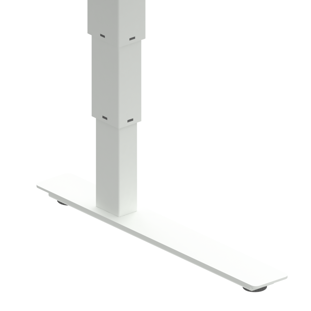 ConSet 501-37 EHA desk 1000w 600d white frame beech top image