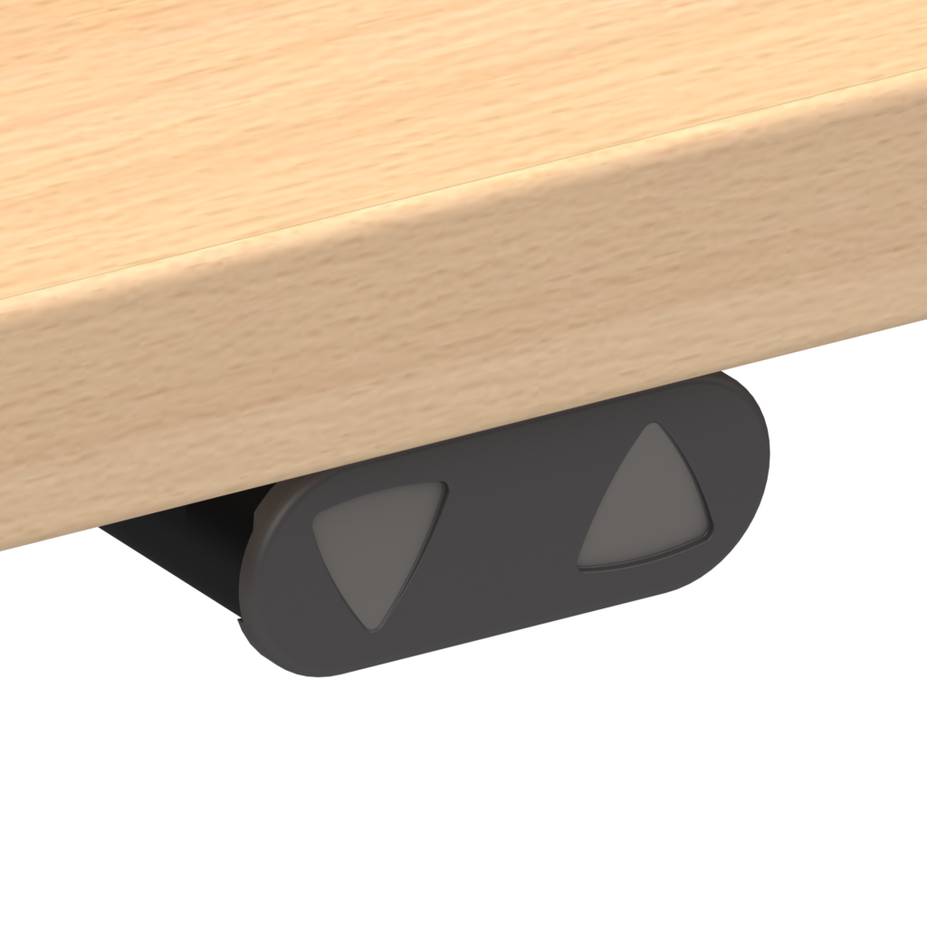 ConSet 501-37 EHA desk 1000w 600d white frame beech top image