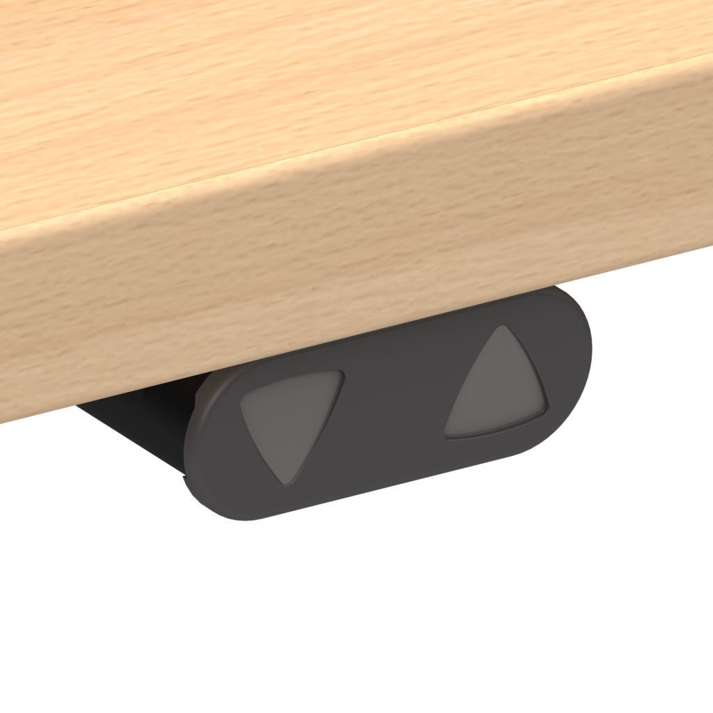 ConSet 501-37 EHA desk 1500w 800d white frame beech top image