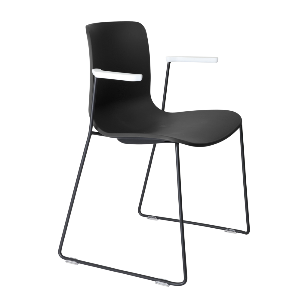 Acti Armchair (Black / Sled Base Arms) image