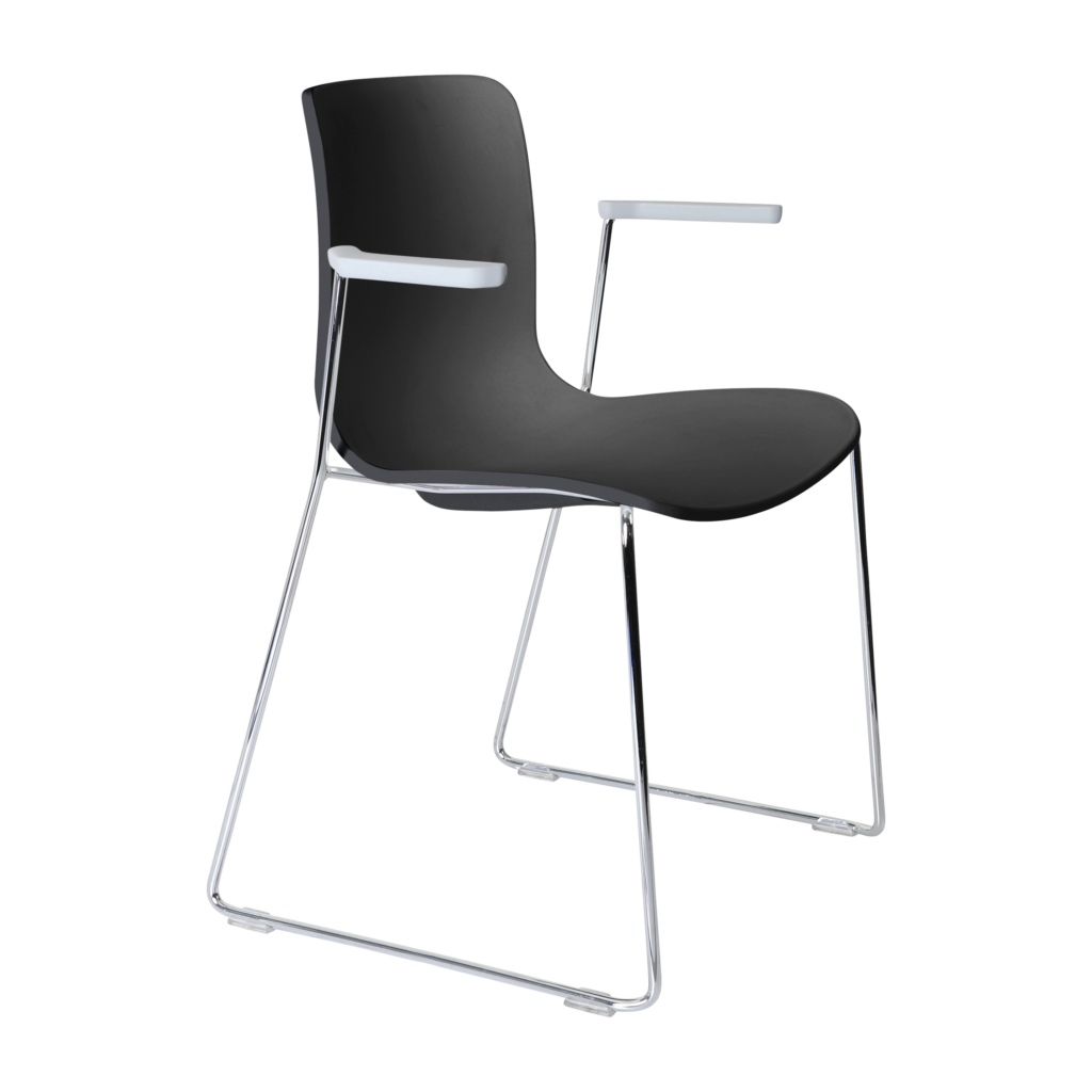 Acti Armchair (Black / Sled Base Arms) image