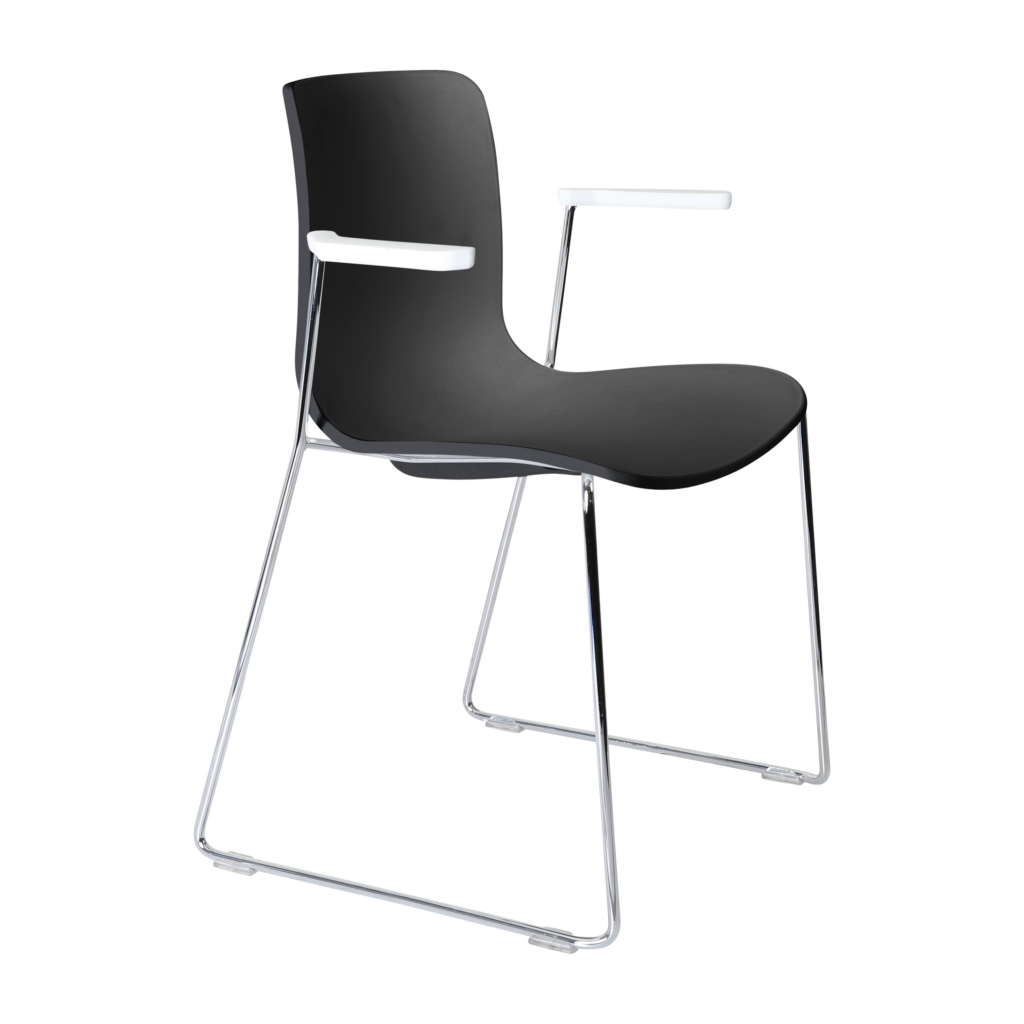 Acti Armchair (Black / Sled Base Arms) image