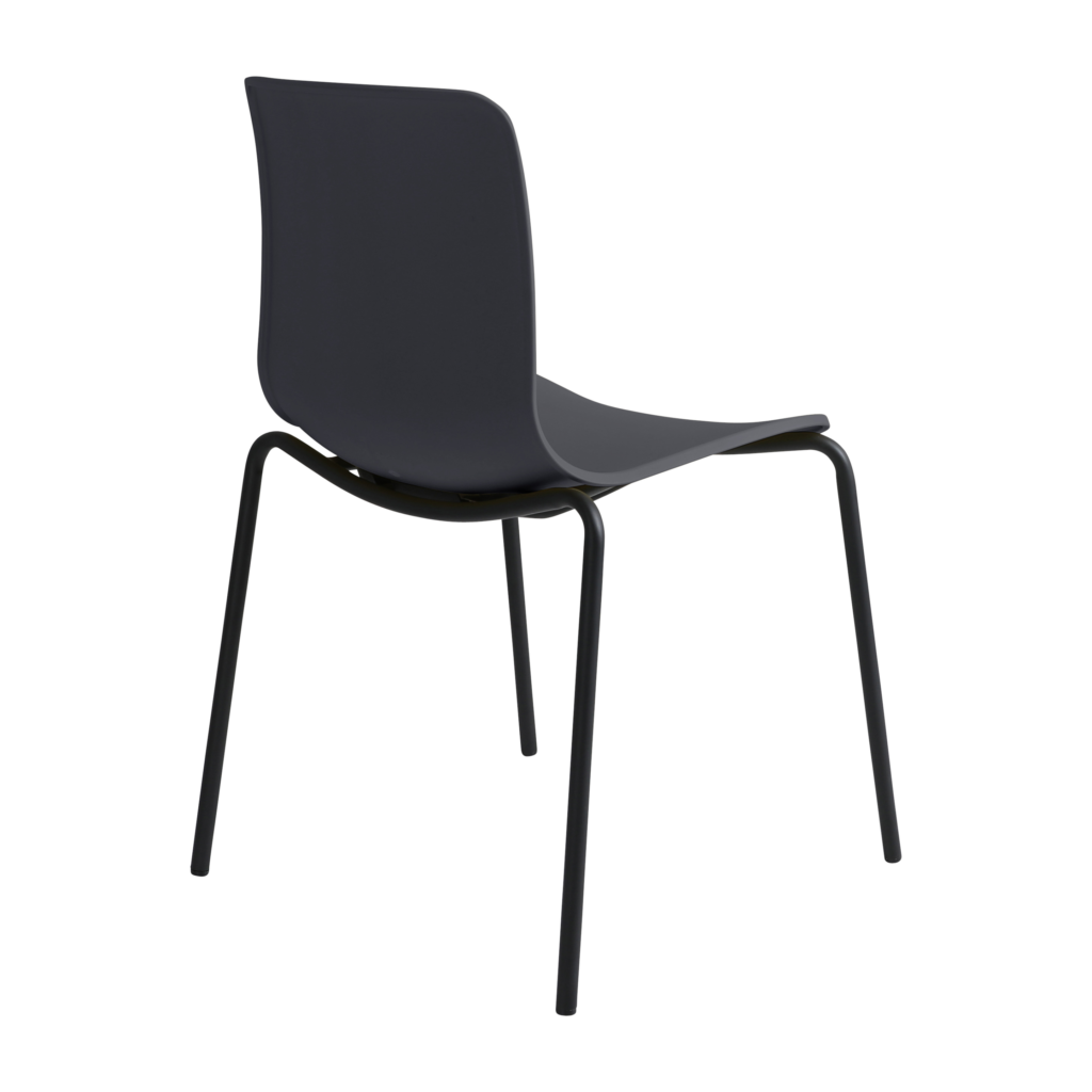 Acti Chair (Charcoal / 4-leg Black Powdercoat) image
