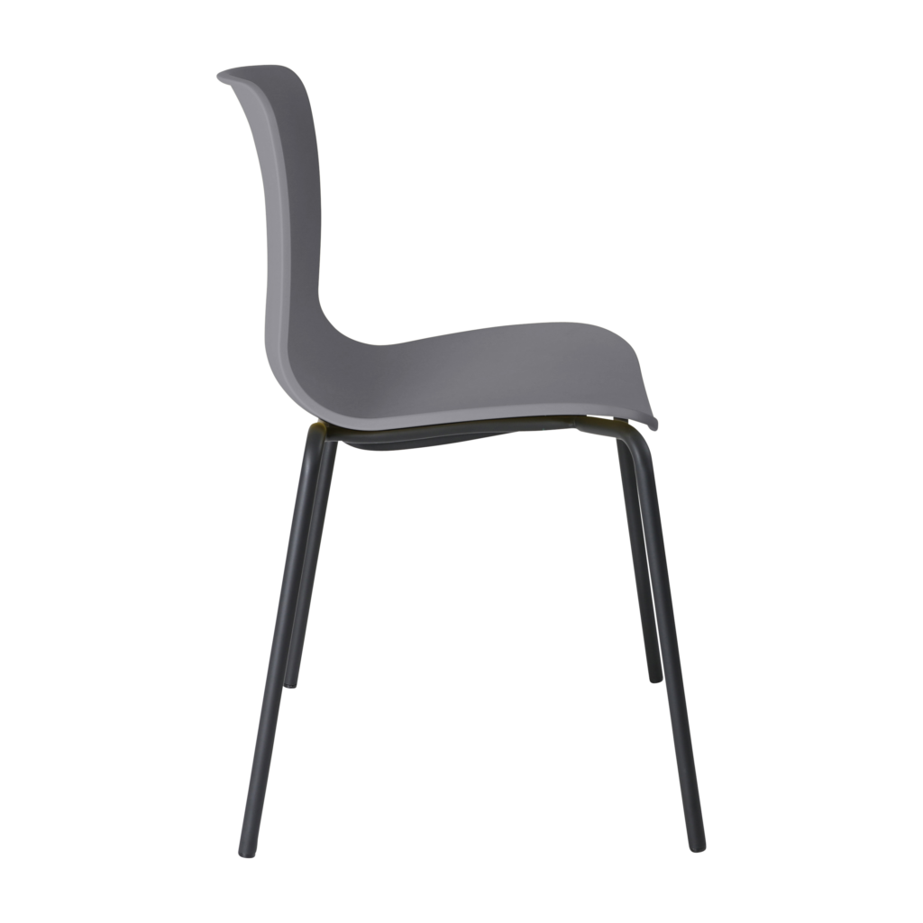 Acti Chair (Charcoal / 4-leg Black Powdercoat) image