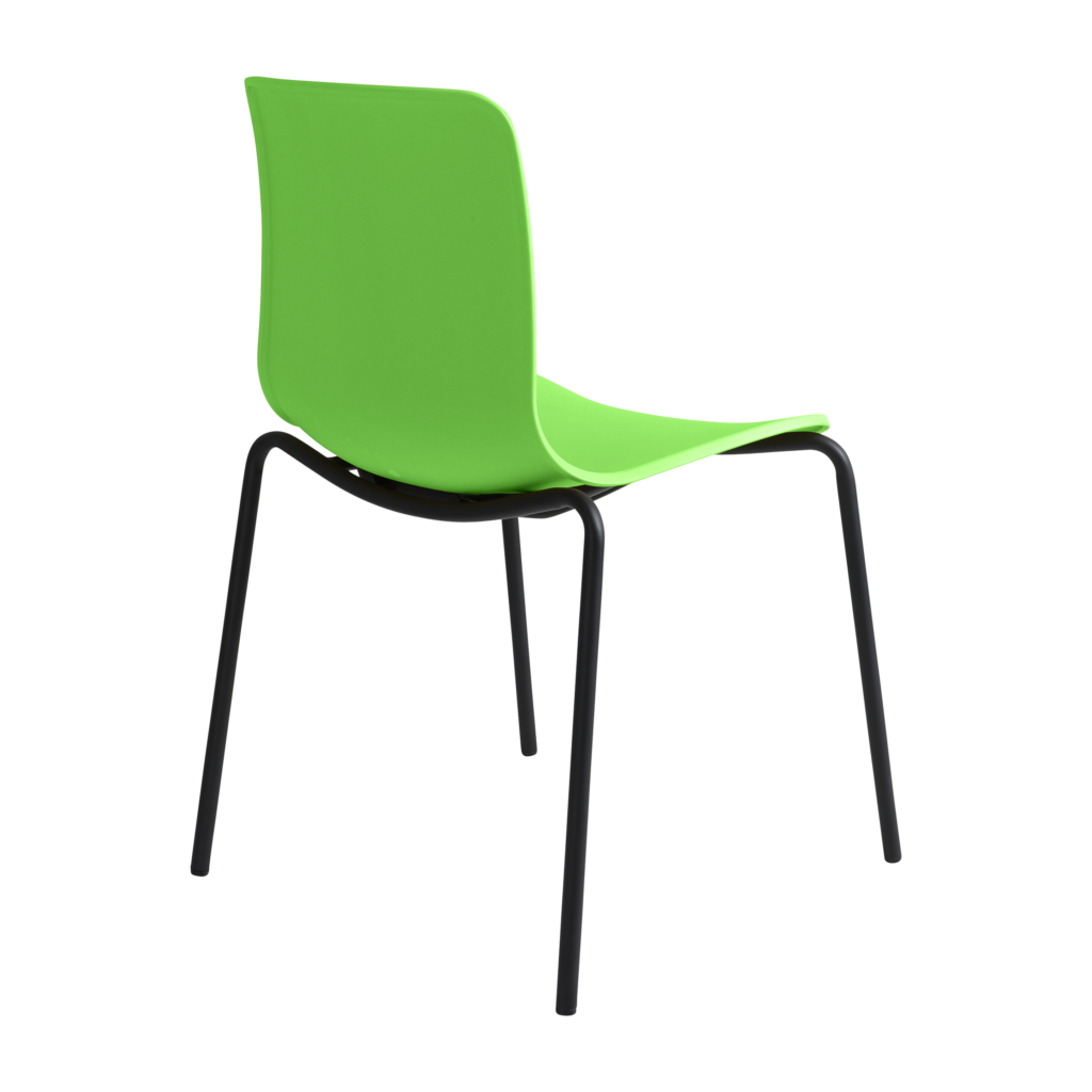 Acti Chair (Green / 4-leg Black Powdercoat) image