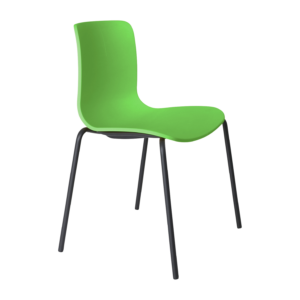 Acti Chair (Green / 4-leg Black Powdercoat)