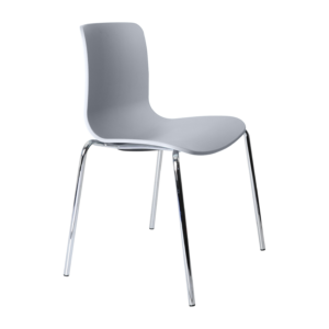 Acti Chair (Light Grey / 4-leg Chrome Frame)