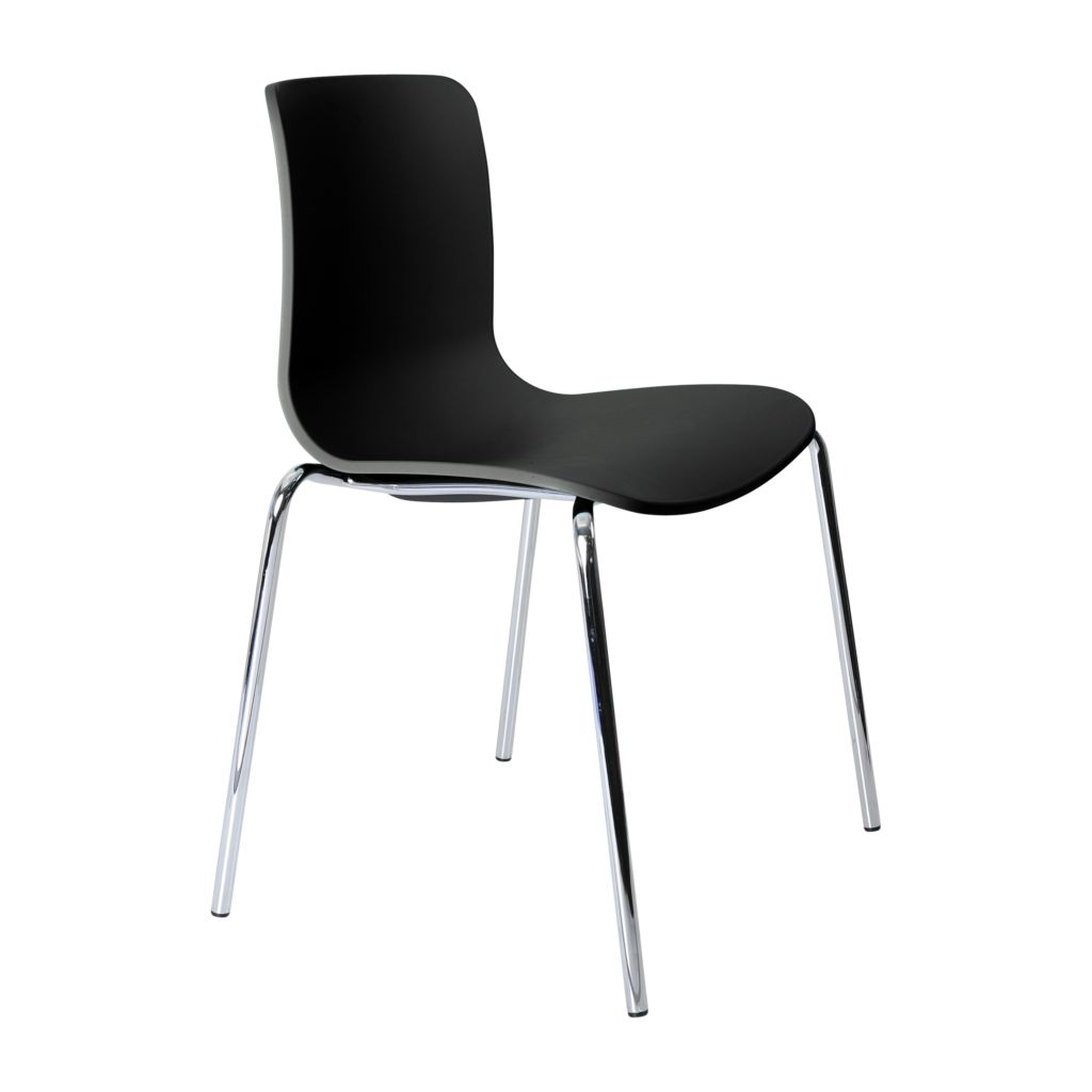 Acti Chair (Black / 4-leg Chrome Frame) image
