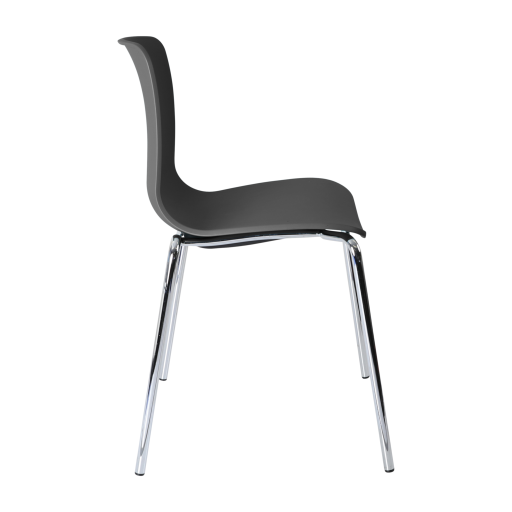 Acti Chair (Black / 4-leg Chrome Frame) image