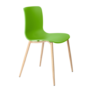 Acti Chair (Green / 4-leg Woodgrain Powdercoat)