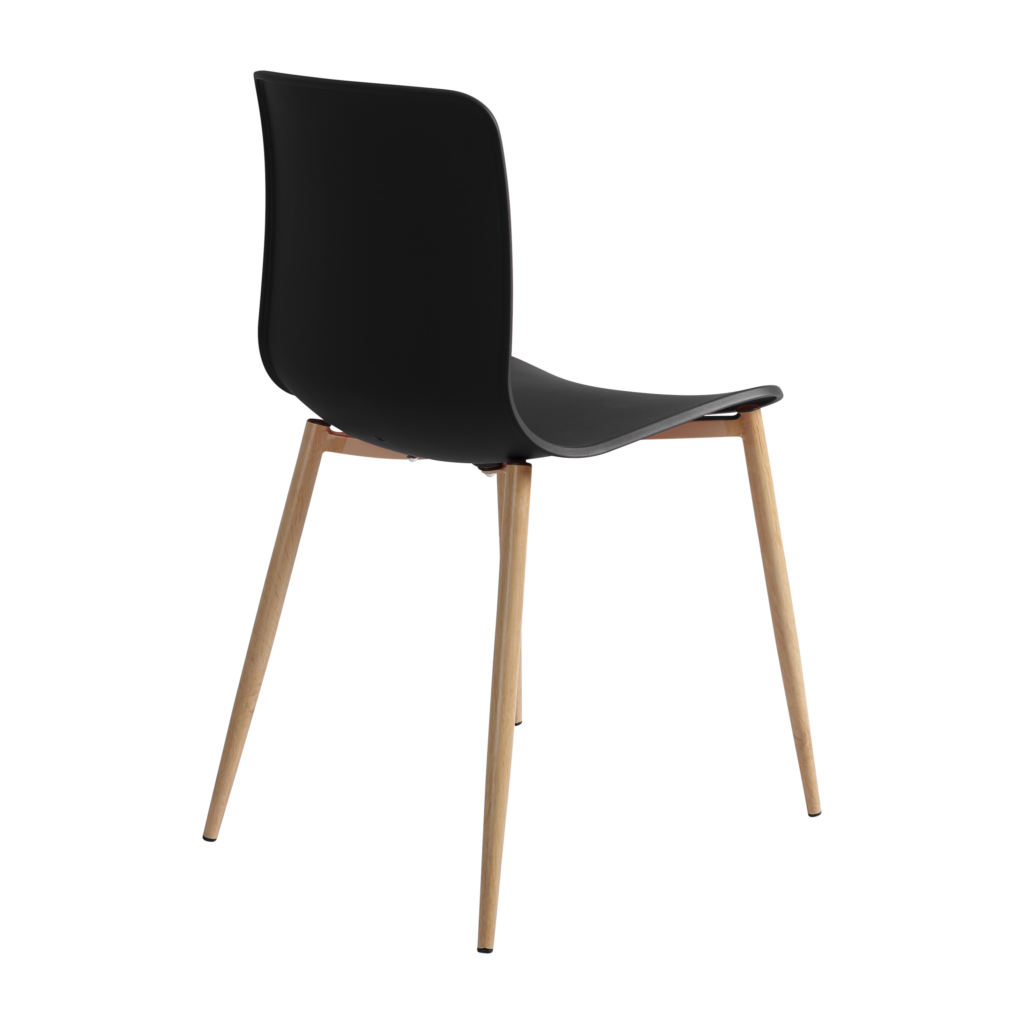 Acti Chair (Black / 4-leg Woodgrain Powdercoat) image