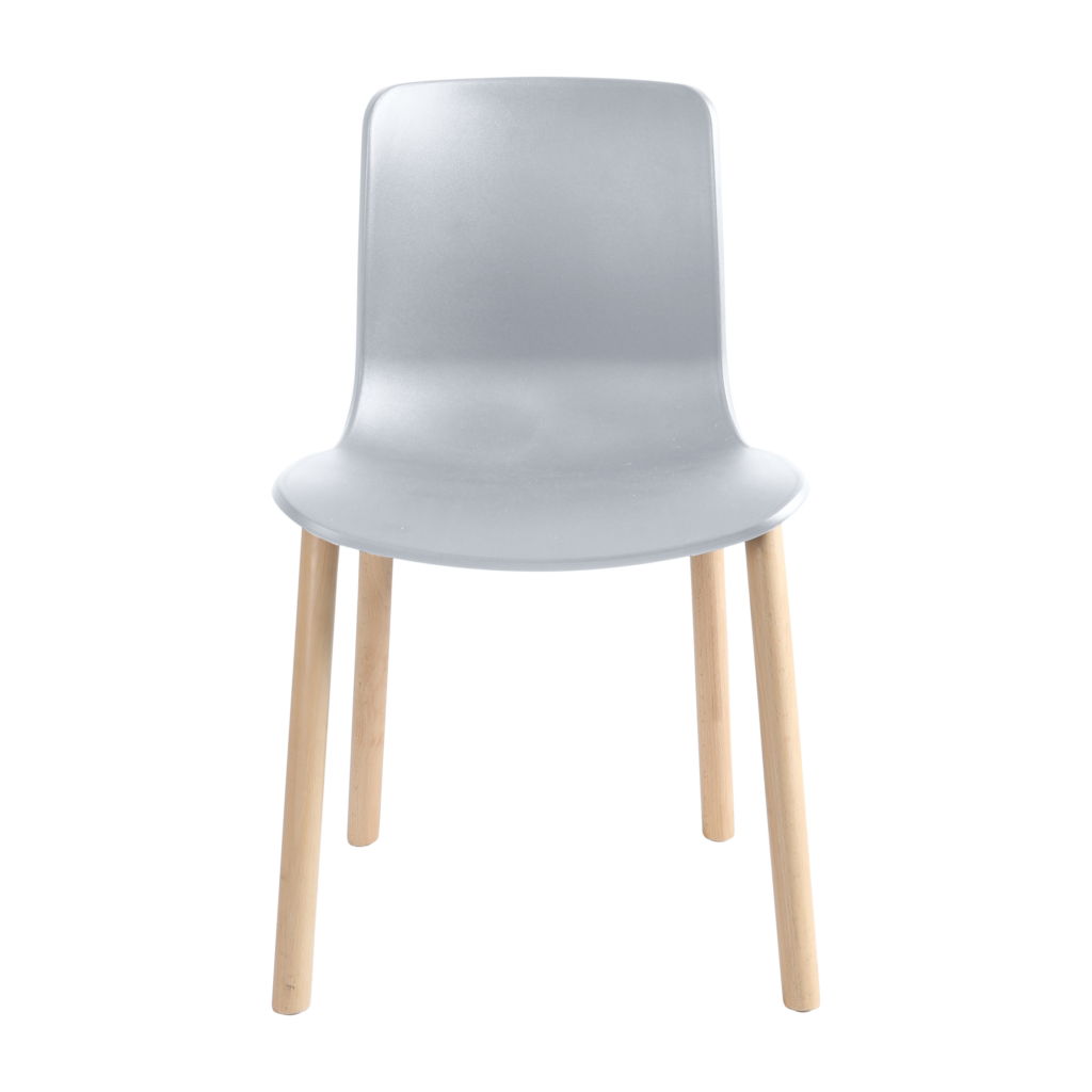 Acti Chair (Light Grey / 4-leg Timber Frame) image