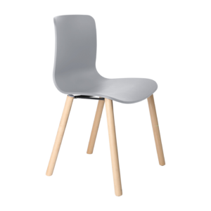 Acti Chair (Light Grey / 4-leg Timber Frame)