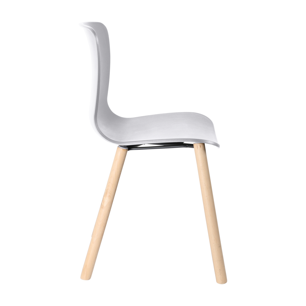 Acti Chair (Light Grey / 4-leg Timber Frame) image