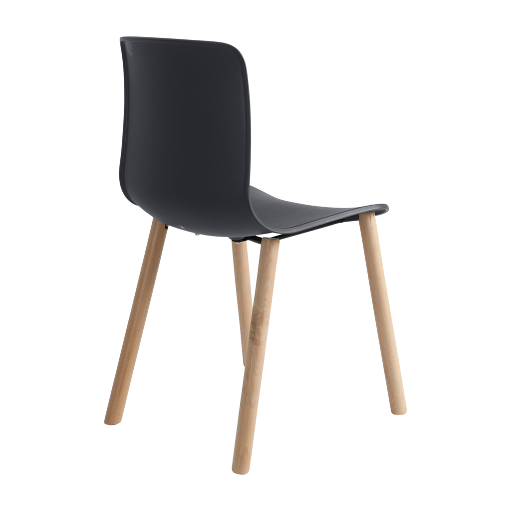 Acti Chair (Charcoal / 4-leg Timber Frame) image