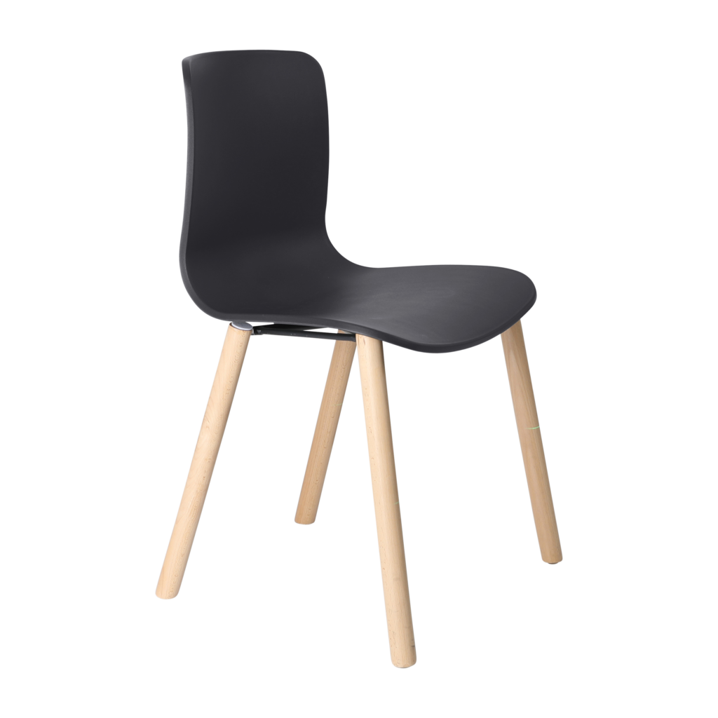 Acti Chair (Charcoal / 4-leg Timber Frame) image
