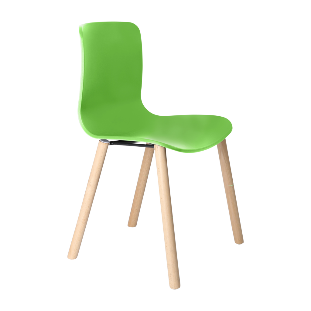 Acti Chair (Green / 4-leg Timber Frame) image