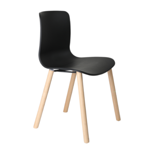 Acti Chair (Black / 4-leg Timber Frame)
