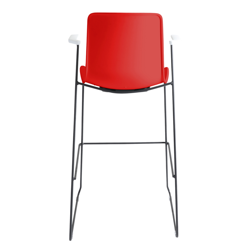 Acti Stool (Red / Stool Sled Base) image