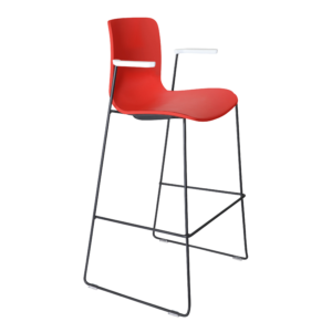 Acti Stool (Red / Stool Sled Base)