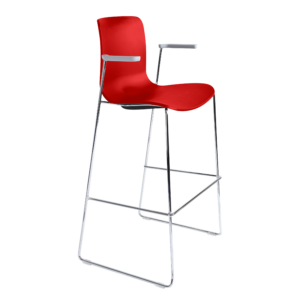 Acti Stool (Red / Stool Sled Base)