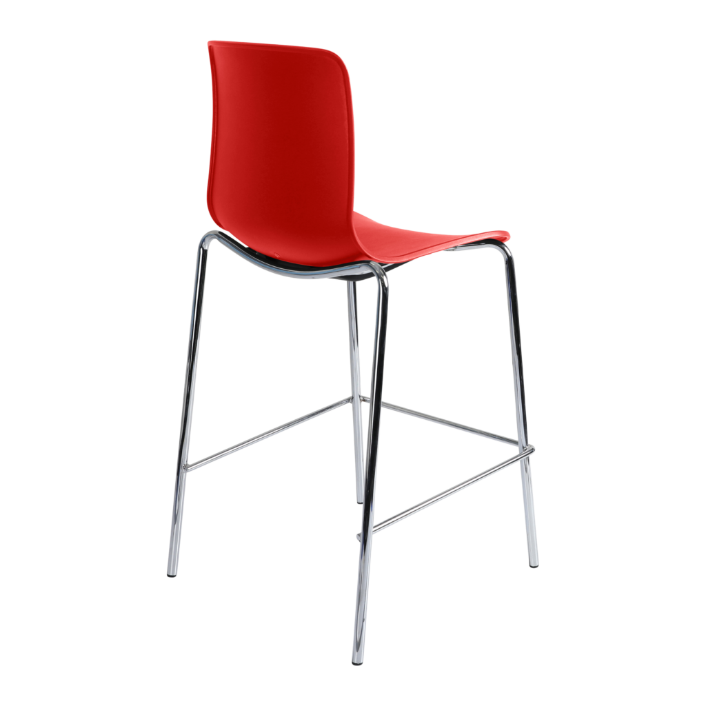 Acti Stool (Red / 4-leg Low Barstool) image