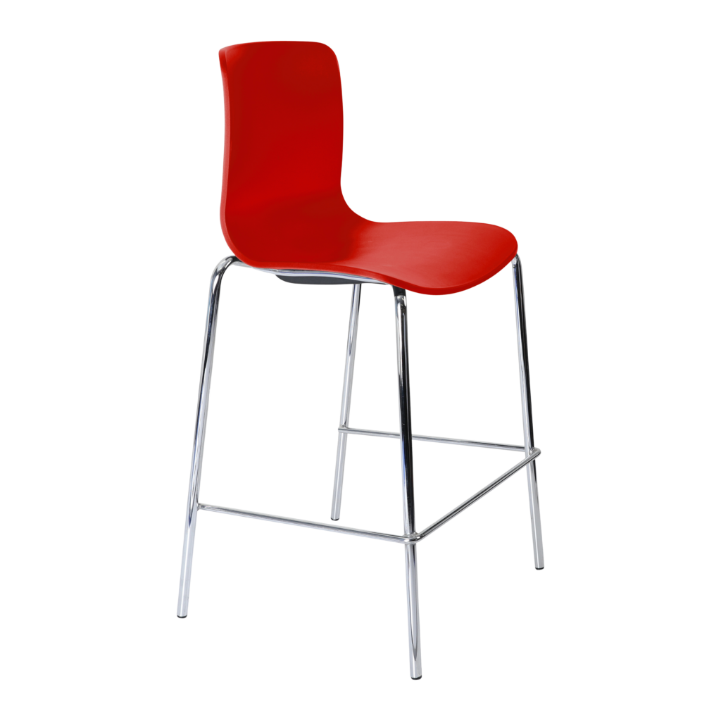 Acti Stool (Red / 4-leg Low Barstool) image