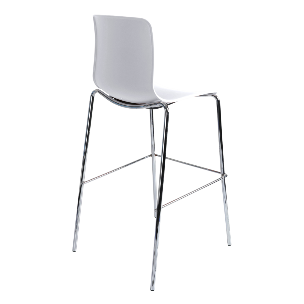 Acti Stool (White / 4-leg High Barstool) image