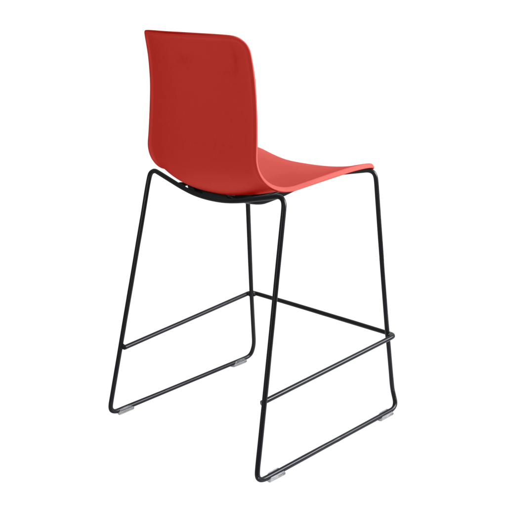 Acti Stool (Red / Stool Sled Base) image