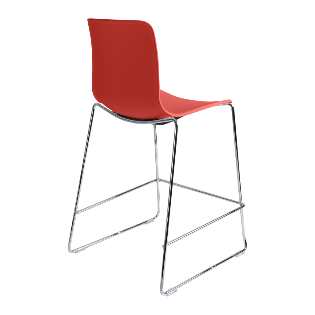 Acti Stool (Red / Stool Sled Base) image