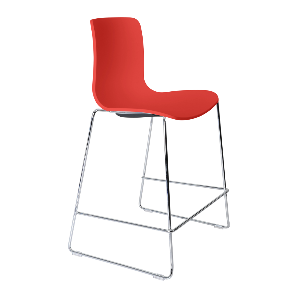 Acti Stool (Red / Stool Sled Base) image