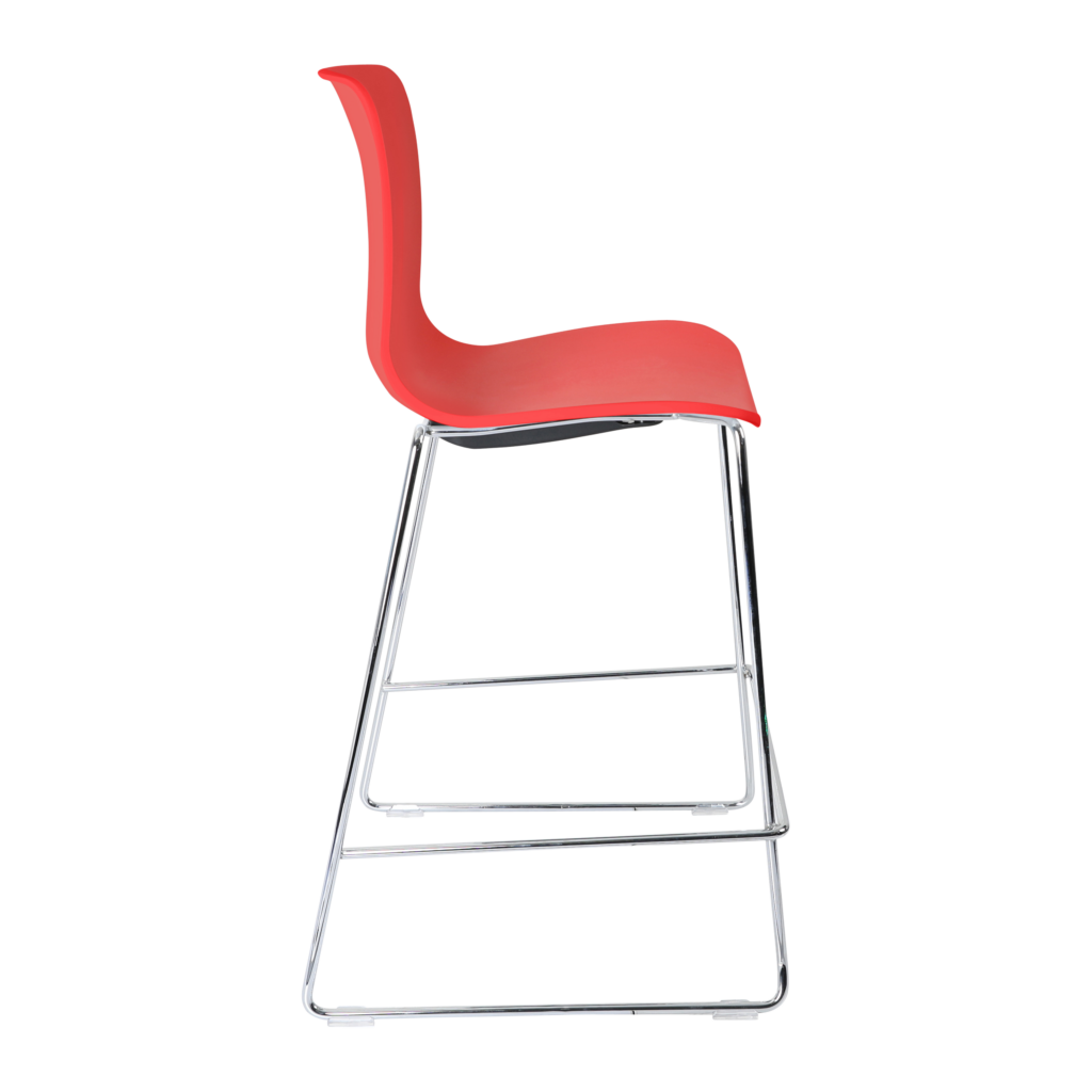 Acti Stool (Red / Stool Sled Base) image