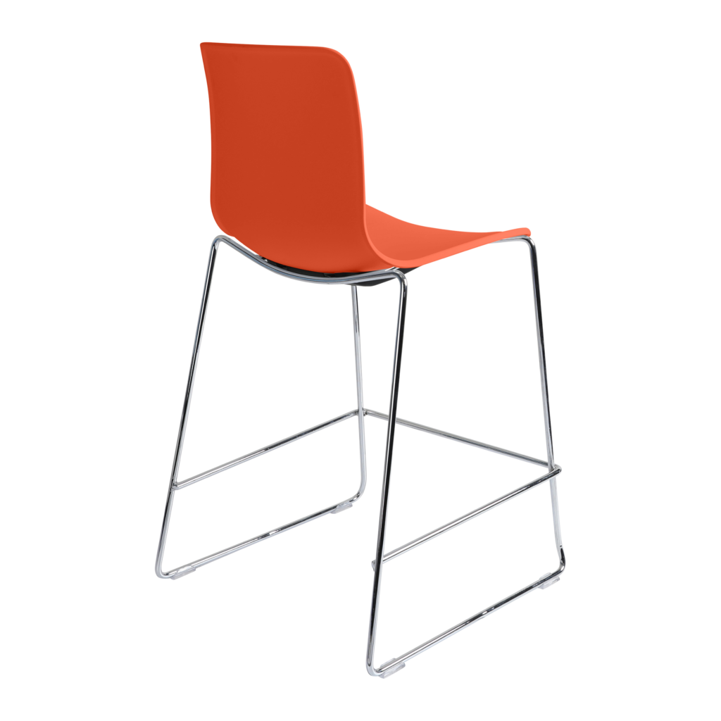 Acti Stool (Orange / Stool Sled Base) image