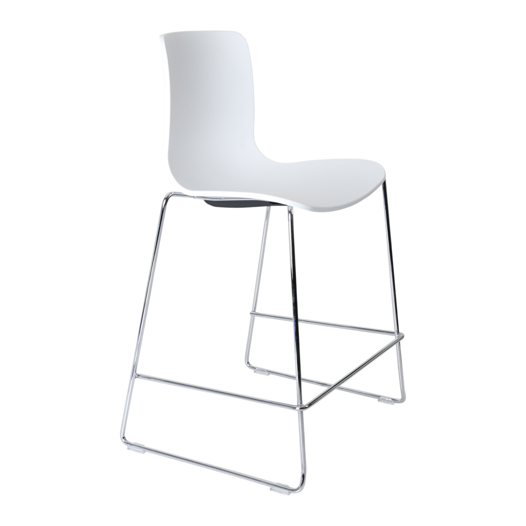 Acti Stool (White / Stool Sled Base) image