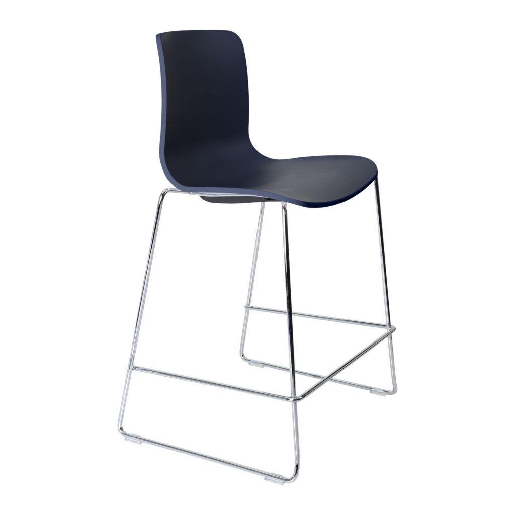 Acti Stool (Navy Blue / Stool Sled Base) image