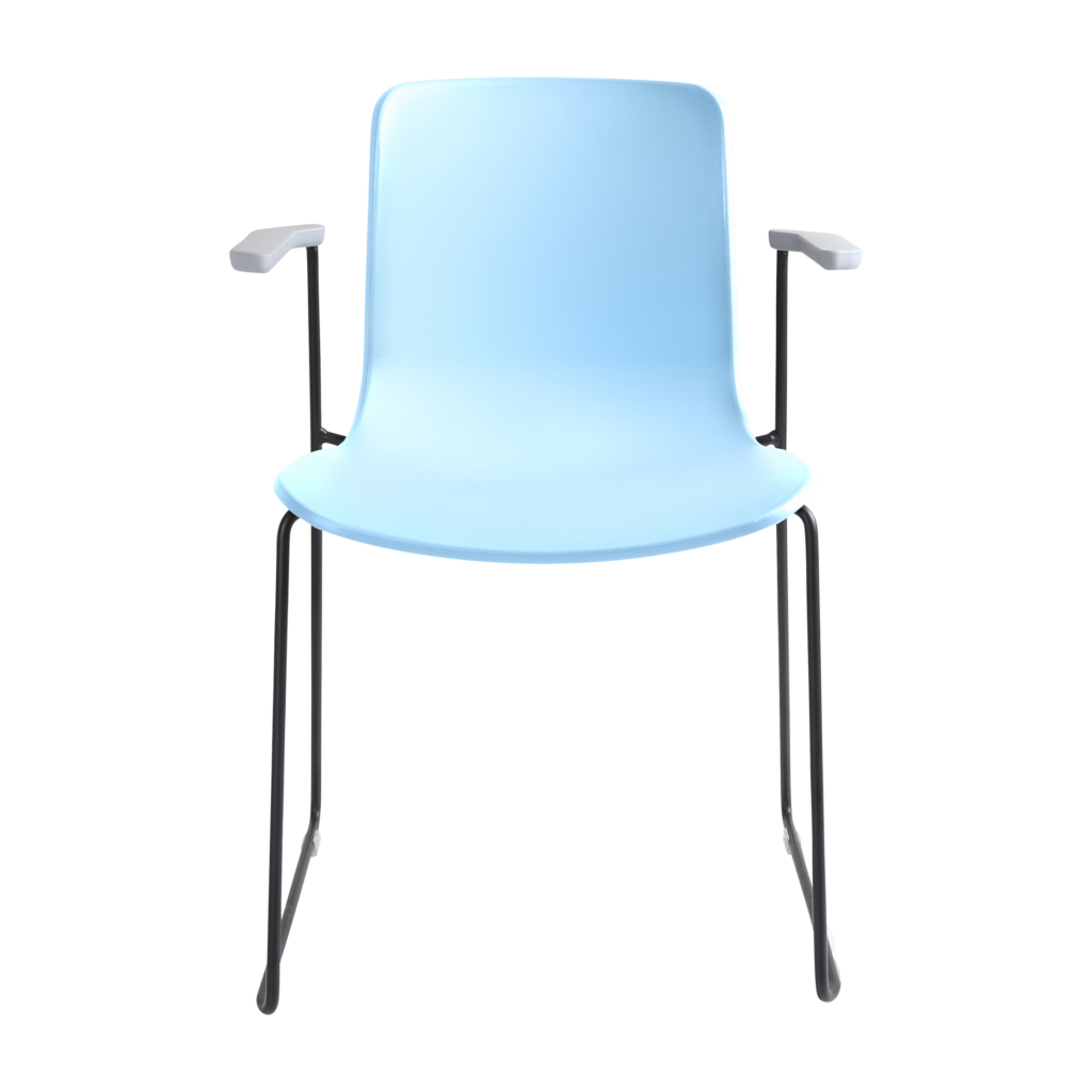 Acti Armchair (Pale Blue / Sled Base Arms) image