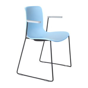 Acti Armchair (Pale Blue / Sled Base Arms)
