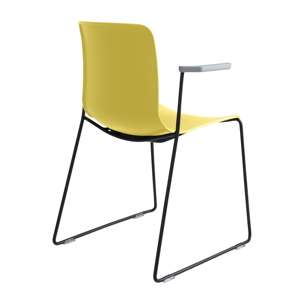 Acti Armchair (Yellow / Sled Base Arms) image