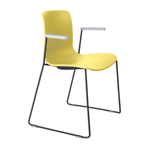Acti Armchair (Yellow / Sled Base Arms)