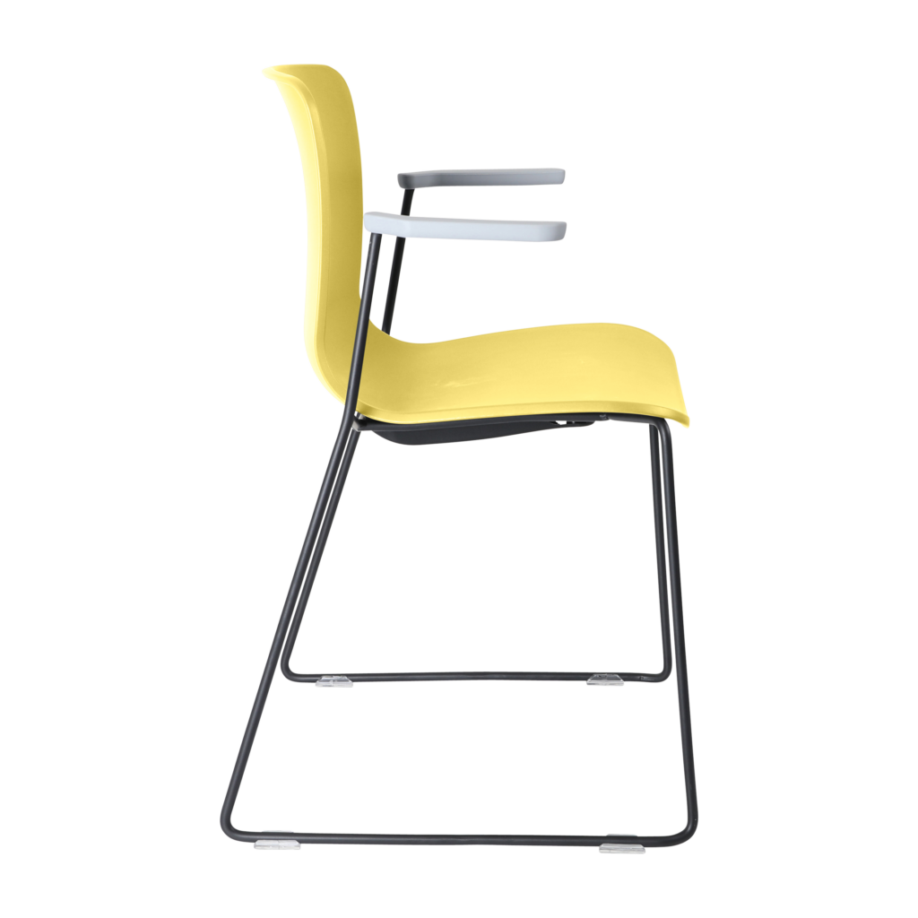 Acti Armchair (Yellow / Sled Base Arms) image