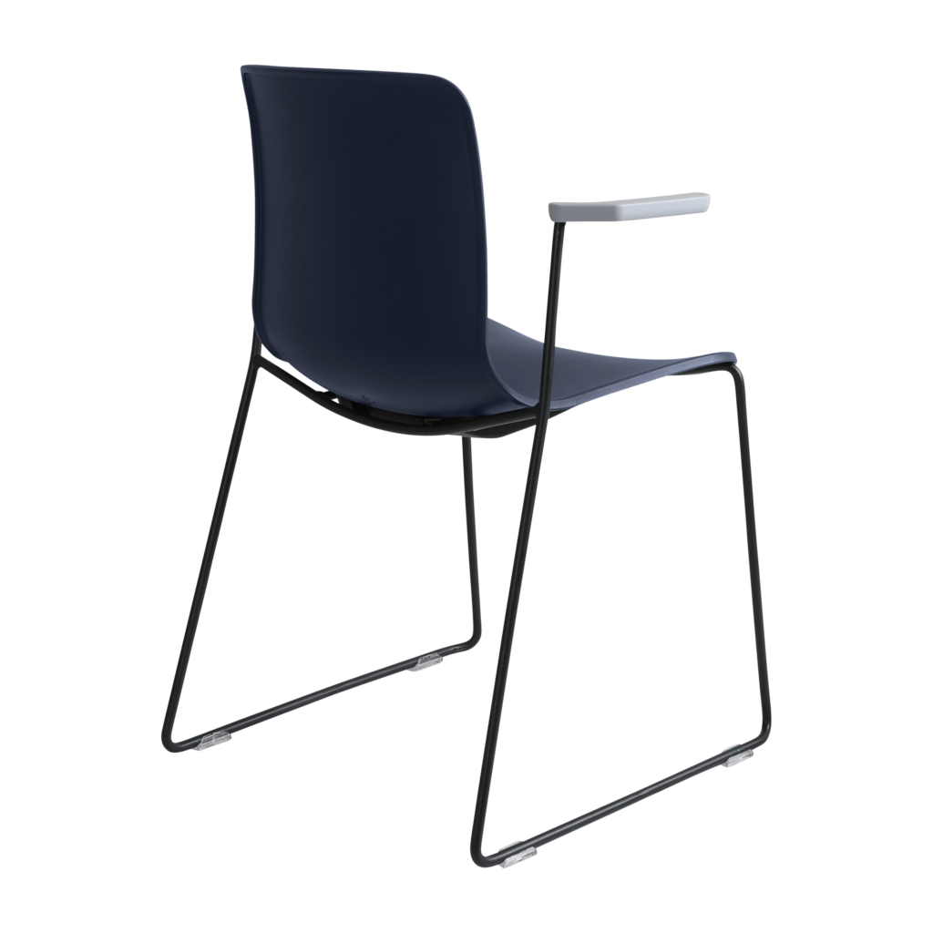 Acti Armchair (Navy Blue / Sled Base Arms) image