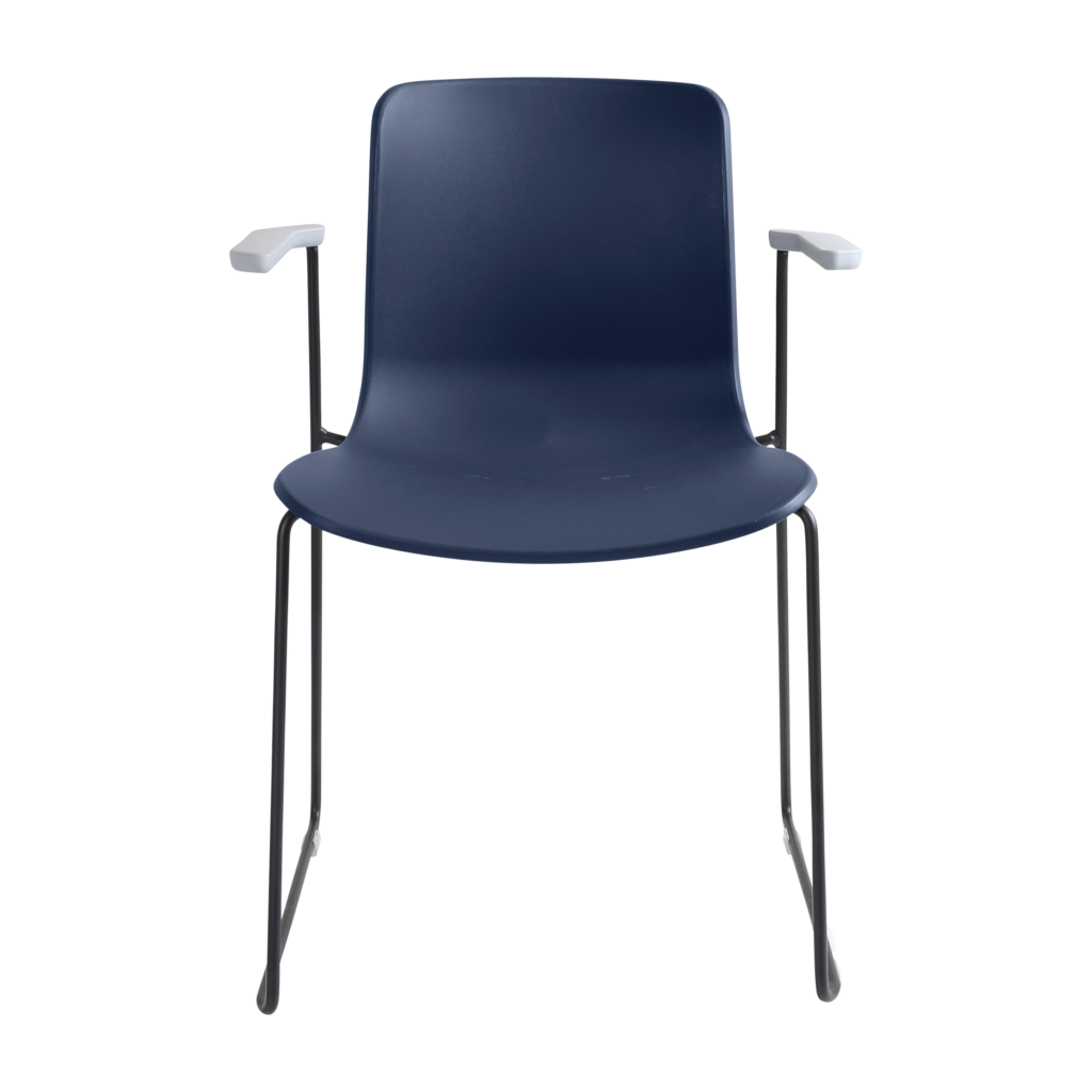 Acti Armchair (Navy Blue / Sled Base Arms) image