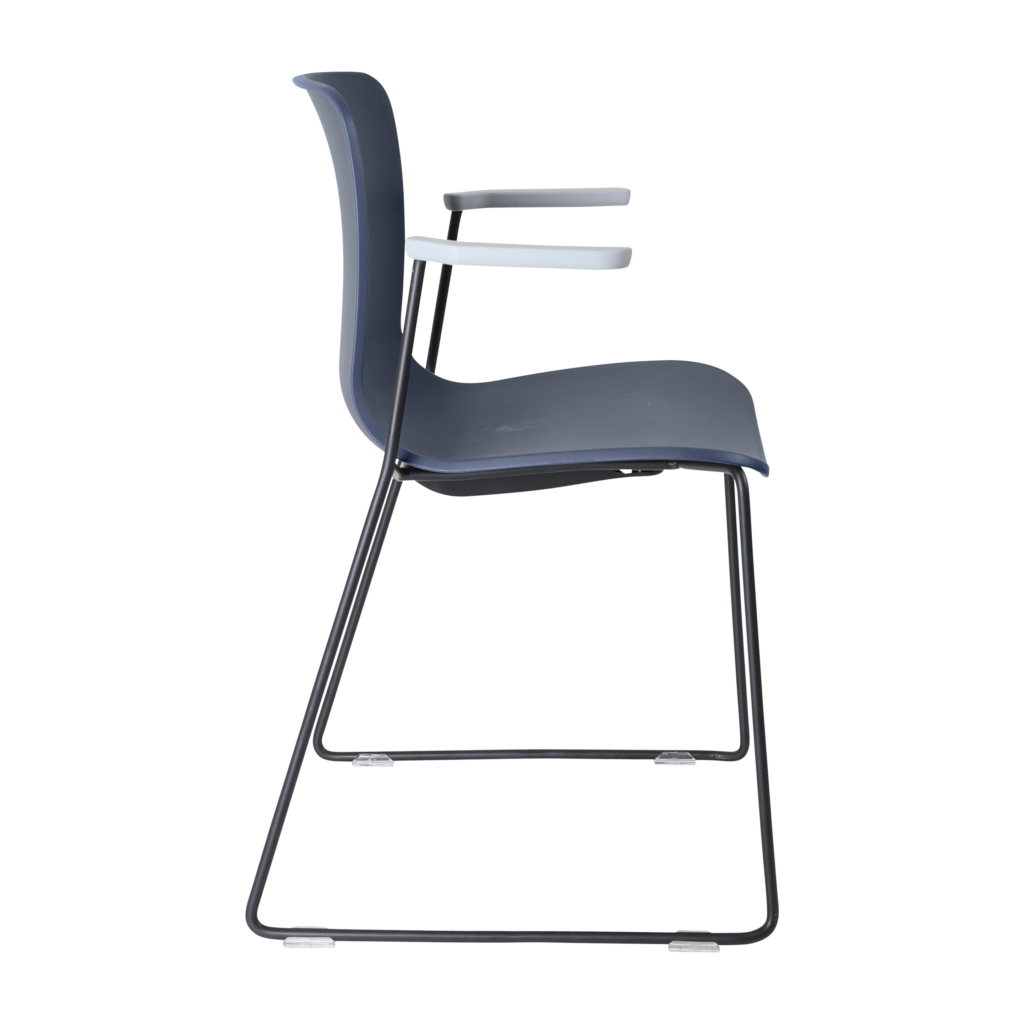 Acti Armchair (Navy Blue / Sled Base Arms) image